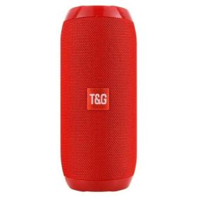 Bluetooth Speaker Wireless Waterproof Outdoor Stereo Bass USB/TF/FM Radio LOUD (Speaker Color: Red)